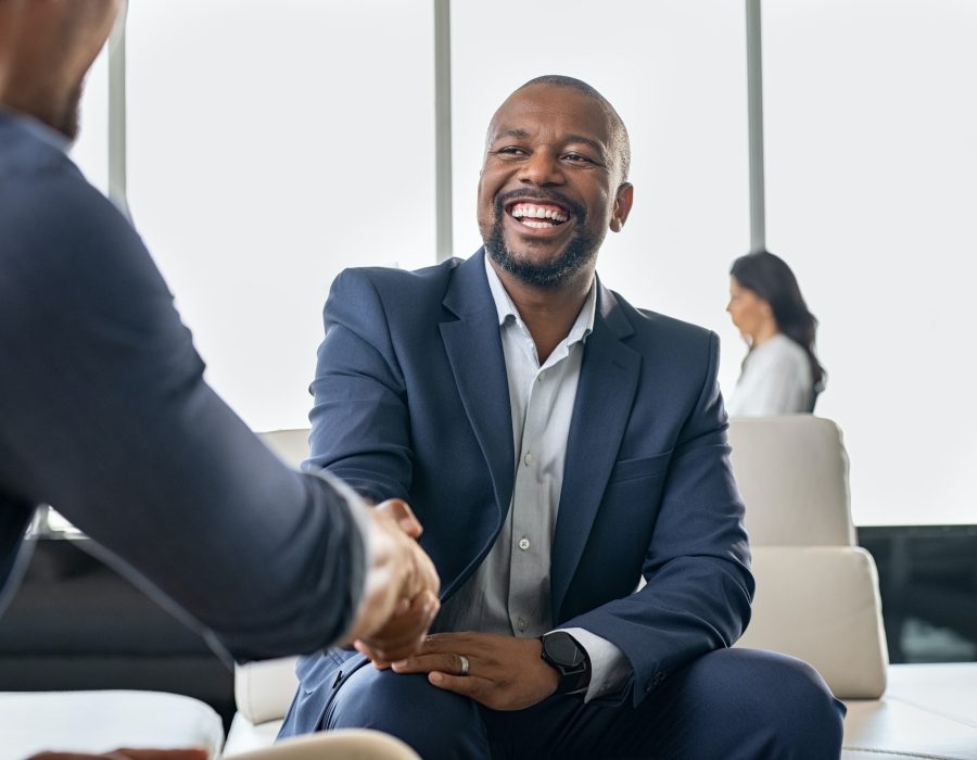 Business people shaking hands